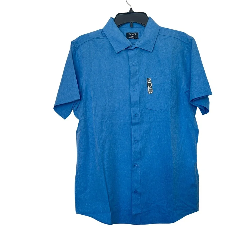 NWT! Lot of‎ 3 Hurley Mens Short Sleeve Button Down Shirts Small